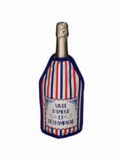 GAINE RAFRAÎCHISSANTE AVEC GEL DÉCOR VIVRE D'AMOUR ET DE CHAMPAGNE